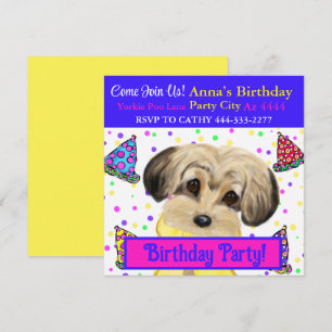 Yorkie Poo-fest Inbjudningar