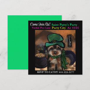 Yorkie Poo-fest Inbjudningar