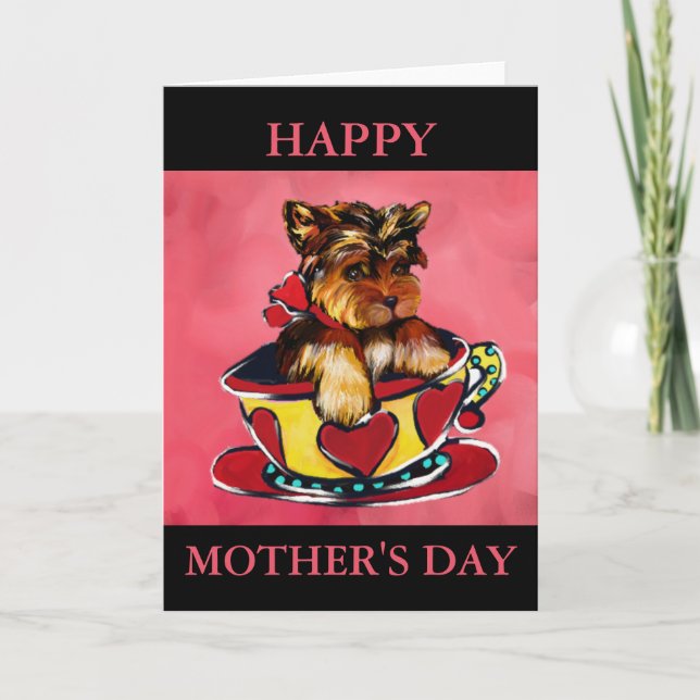 Yorkie Poo Helgkort (Framsida)