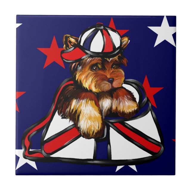 YORKIE POO KAKELPLATTA (Framsidan)