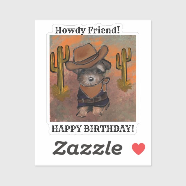 Yorkie Poo Klistermärken (Ark)