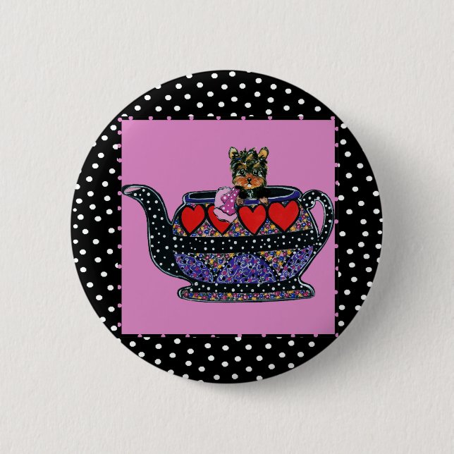 Yorkie Poo Knapp (Framsida)