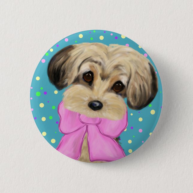 Yorkie Poo Knapp (Framsida)