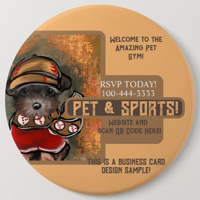 Yorkie Poo Knapp (Framsida)