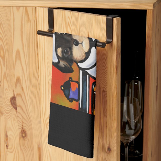 YORKIE POO     KÖKSHANDDUK (Thirds Fold)