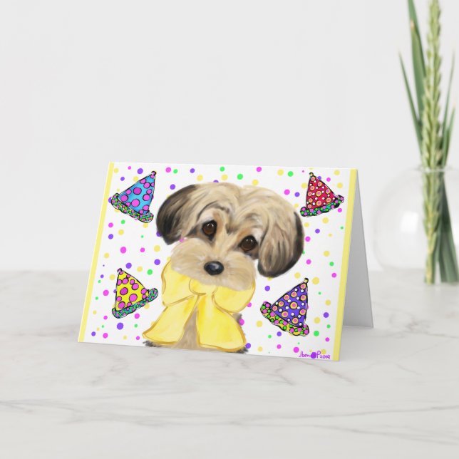 YORKIE POO KORT (Framsida)