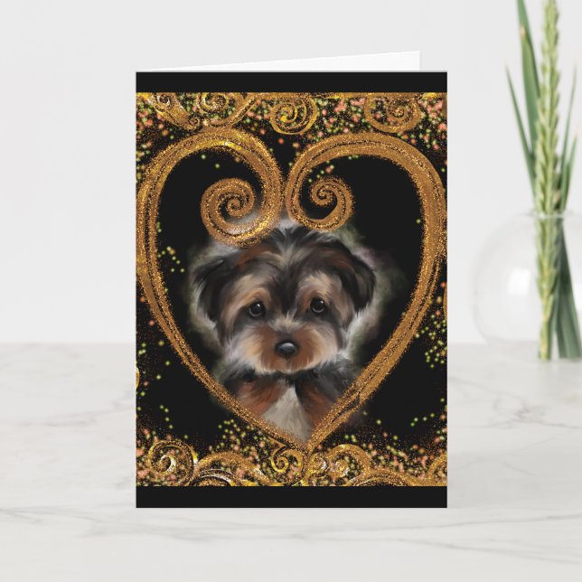 Yorkie Poo Kort (Framsida)