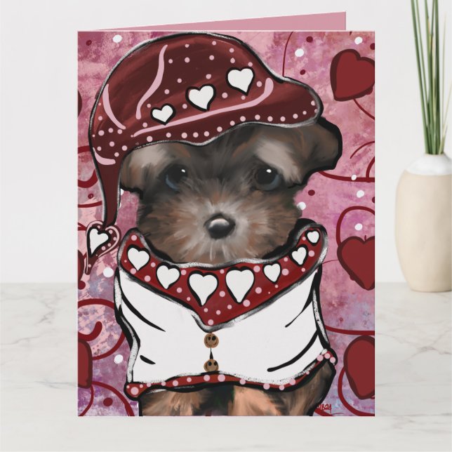 Yorkie Poo Kort (Framsida)