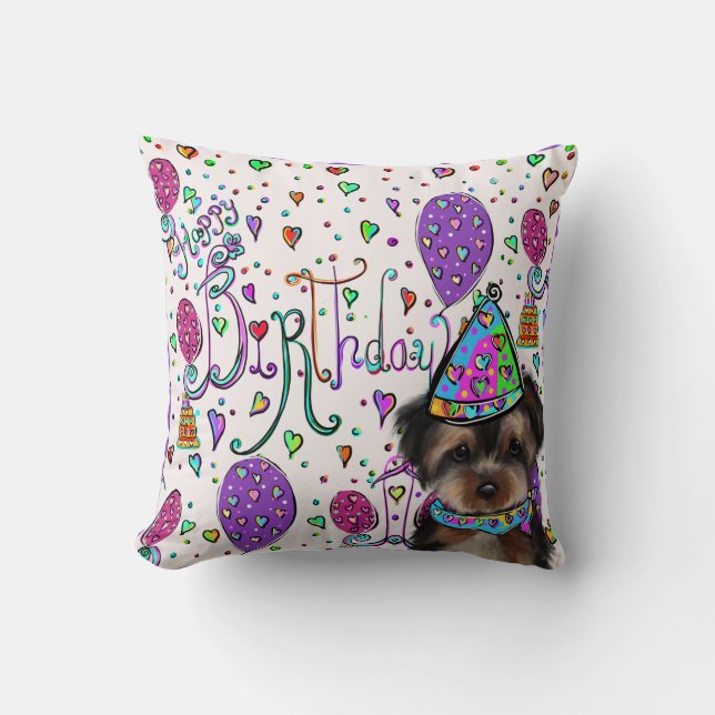 Yorkie Poo Kudde (Framsida)