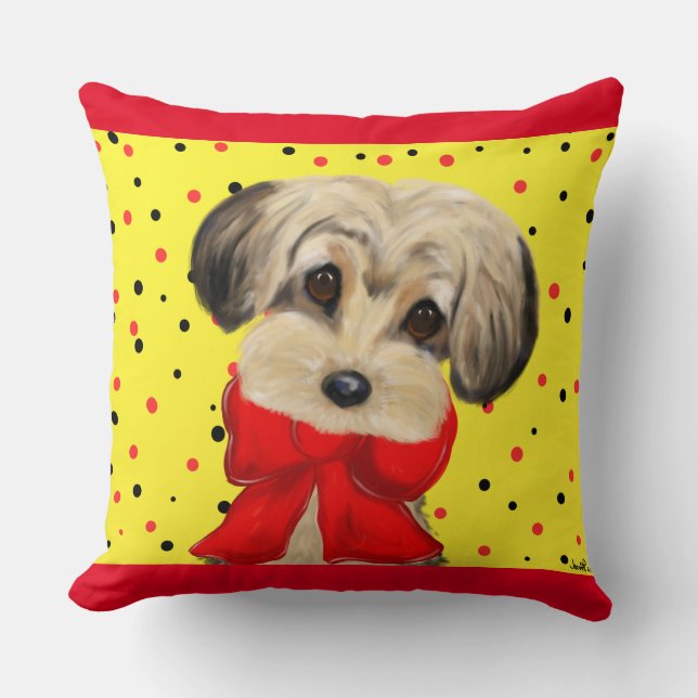 Yorkie Poo Kudde (Framsida)