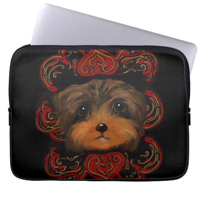 YORKIE POO LAPTOP FODRAL (Framsidan)