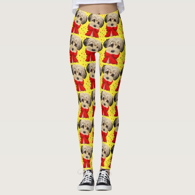 Yorkie Poo Leggings (Framsida)