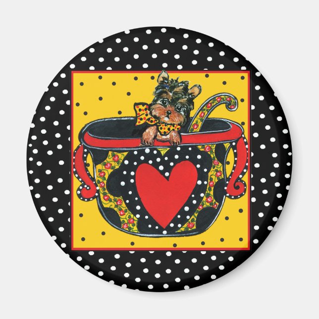 Yorkie Poo Magnet (Framsidan)