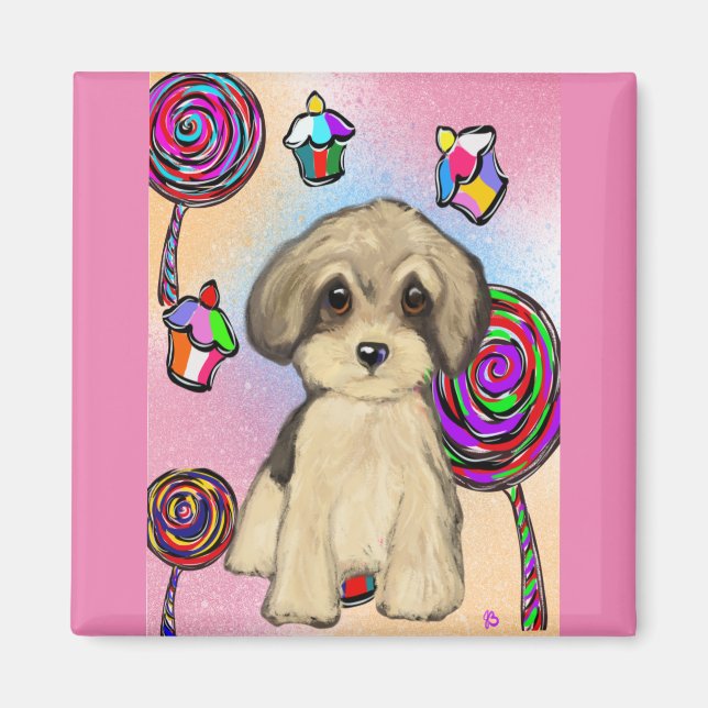 Yorkie Poo Magnet (Framsidan)