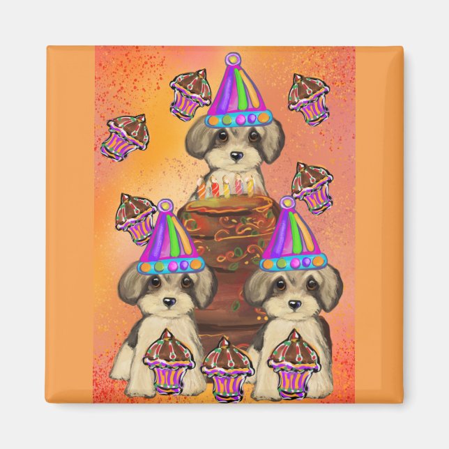 Yorkie Poo Magnet (Framsidan)