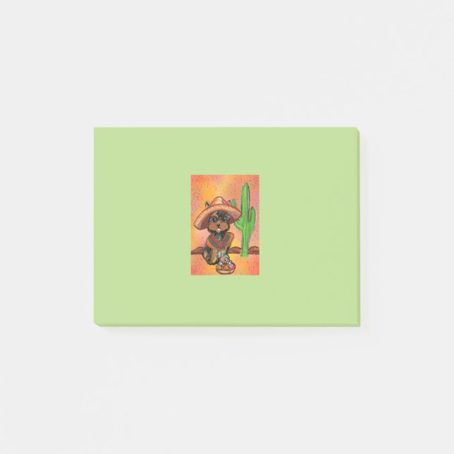 Yorkie poo mexiko post-it block (Framsida)