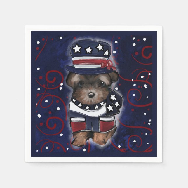 Yorkie Poo Pappersservett (Framsidan)