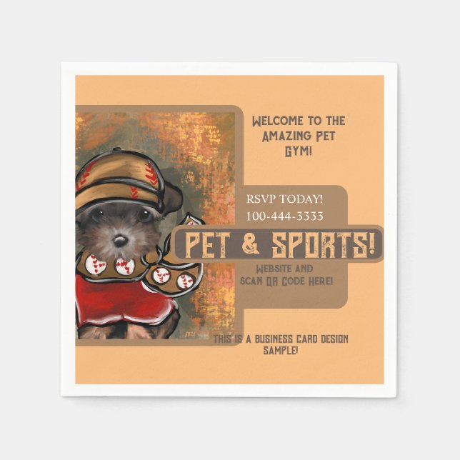 Yorkie Poo Pappersservett (Framsidan)