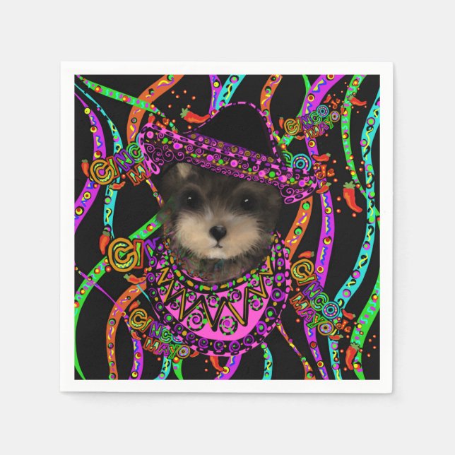 Yorkie Poo Pappersservett (Framsidan)