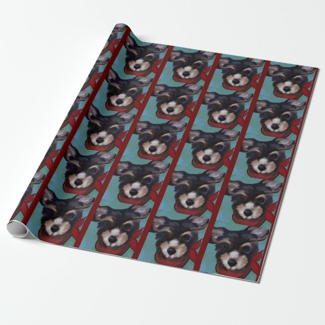 Yorkie Poo Presentpapper (Utrullad)