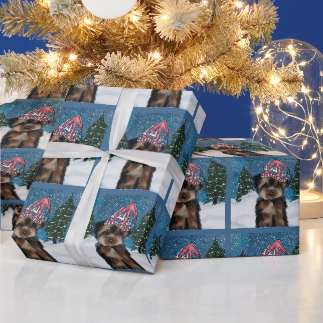 YORKIE POO PRESENTPAPPER (Helgdagar)