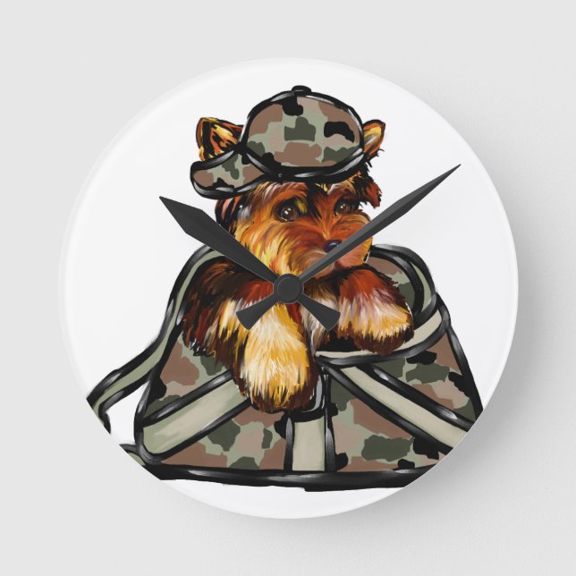 YORKIE POO RUND KLOCKA (Framsida)