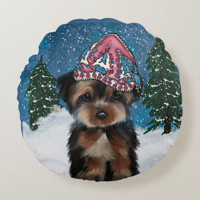 YORKIE POO RUND KUDDE (Framsidan)