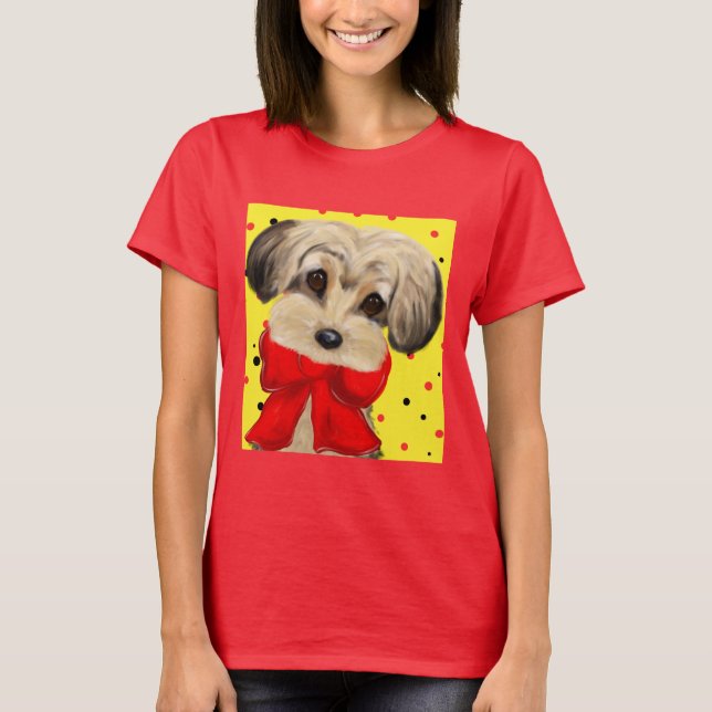 Yorkie Poo T Shirt (Framsida)