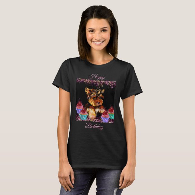 Yorkie Poo T Shirt (Hel framsida)