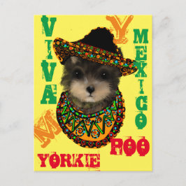 Yorkie Poo Tanktop Vykort