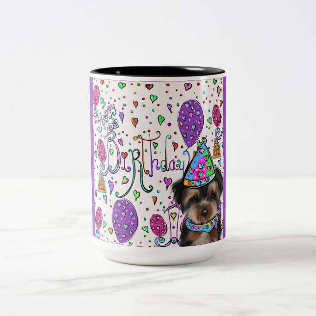 Yorkie Poo Två-Tonad Mugg (Center)