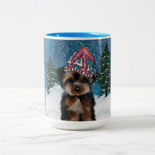 YORKIE POO Två-Tonad MUGG