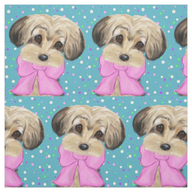 Yorkie poo tyg (Provkarta)