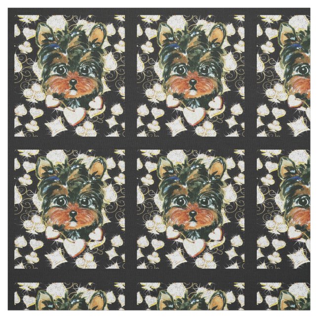 Yorkie Poo Tyg (Provkarta)