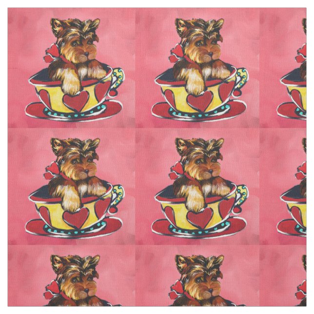 Yorkie Poo Tyg (Provkarta)