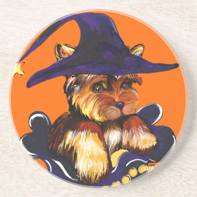 YORKIE POO UNDERLÄGG SANDSTEN (Framsidan)