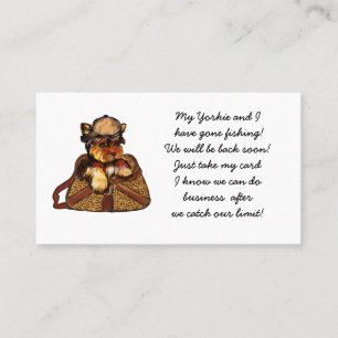 YORKIE POO VISITKORT