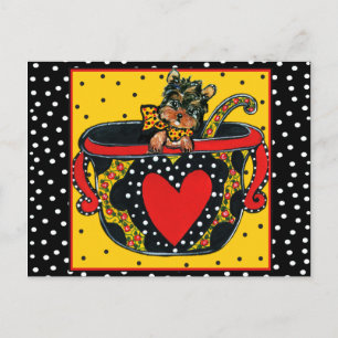 Yorkie Poo Vykort
