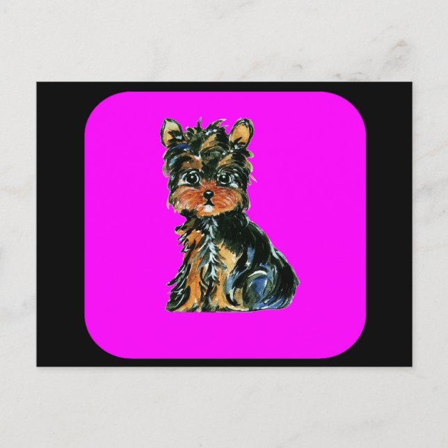 Yorkie Poo Vykort (Framsida)