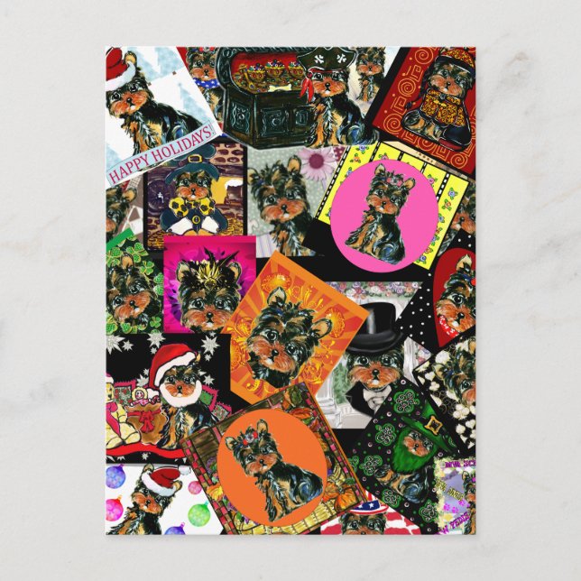 YORKIE POO VYKORT (Framsida)