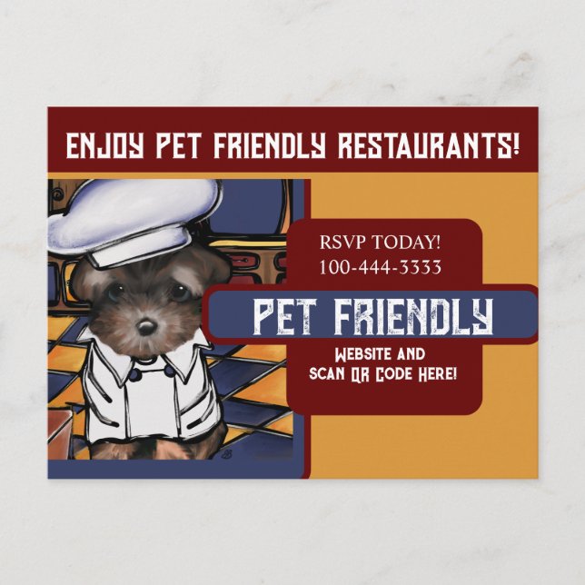 Yorkie Poo Vykort (Framsida)