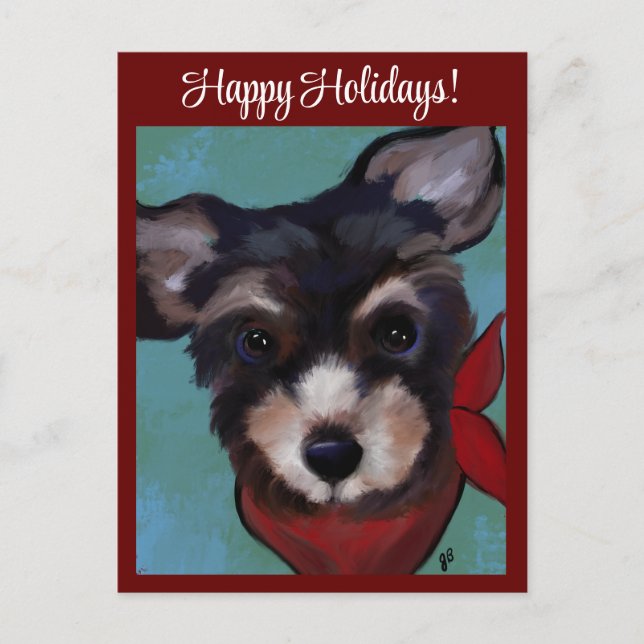 Yorkie Poo Vykort (Framsida)