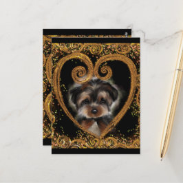 Yorkie Poo Vykort