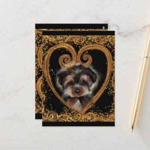 Yorkie Poo Vykort