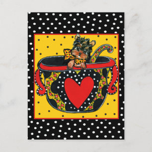 Yorkie Poo Vykort