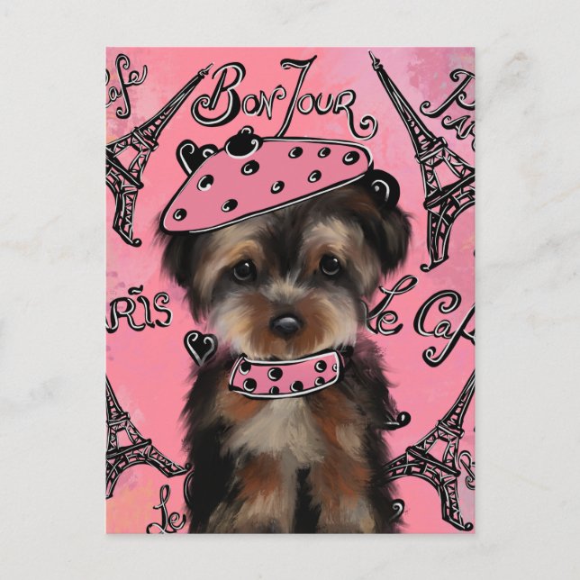 YORKIE POO VYKORT (Framsida)