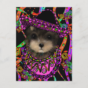 Yorkie Poo Vykort