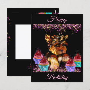 Yorkie Poo Vykort