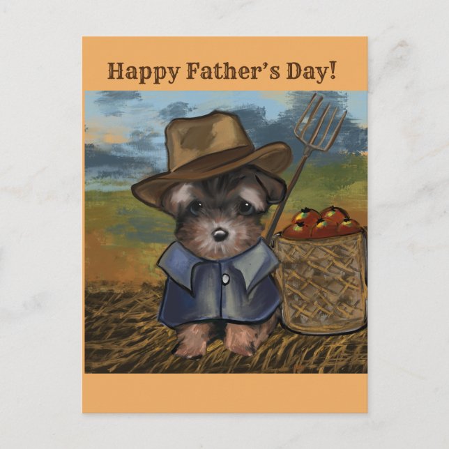 Yorkie Poo Vykort (Framsida)