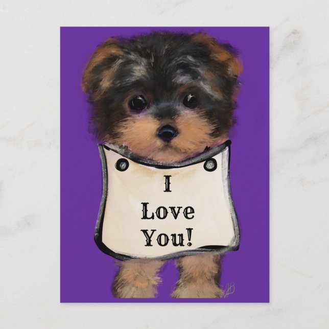 Yorkie Poo Vykort (Framsida)